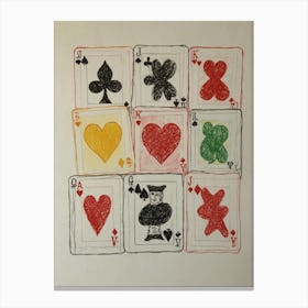 Playing Cards 2 Canvas Print