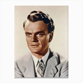 James Cagney Retro Collage Movies Canvas Print