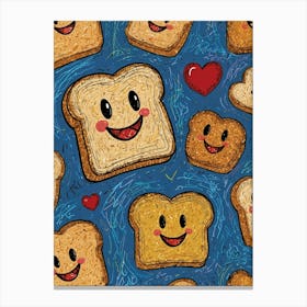 Happy Toast Canvas Print