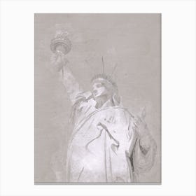Statue Of Liberty Wood Print Canvas Print