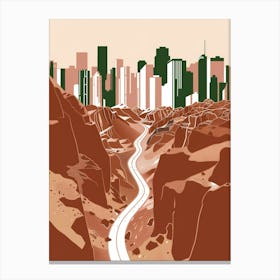 Road To Las Vegas Canvas Print