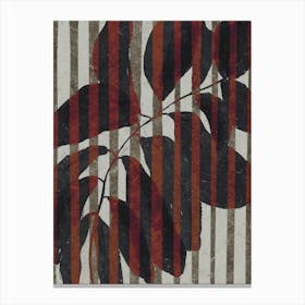 Plant And Stripes Canvas Print