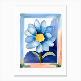 Blue Daisy Canvas Print
