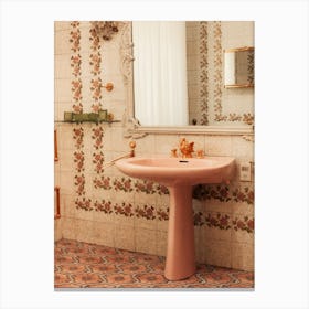 The Pink Sink Canvas Print