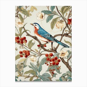 Bird On A Branch 50 Canvas Print