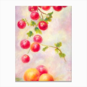 Redcurrant Painting Fruit Canvas Print