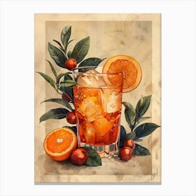 Orange Drink 1 Canvas Print