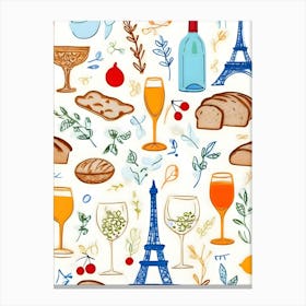 Paris Things Canvas Print