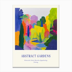 Colourful Gardens Botanischer Garten Muenchen Nymphenburg Germany 4 Blue Poster Canvas Print