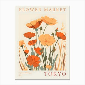 Flower Market Tokyo 1 Canvas Print