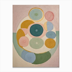 Pastel Circle Sphere Canvas Print