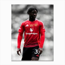 Kobbie Mainoo Manchester United Canvas Print