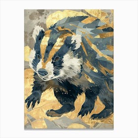 Badger Precisionist Illustration 4 Canvas Print