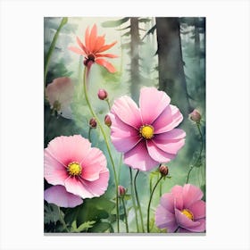 Cosmos In The Forest Canvas Print