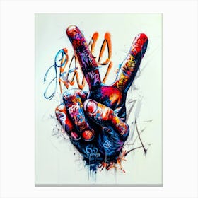 Peace Sign 1 Canvas Print