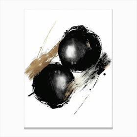 Black And Gold 82 Canvas Print