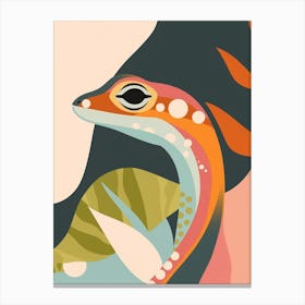 Gecko Abstract Modern Illustration 2 Canvas Print
