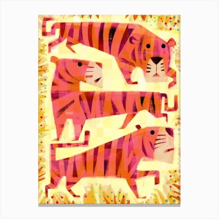 Three Tigers Canvas Print