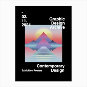 Graphic Design Archive Poster 19 Canvas Print