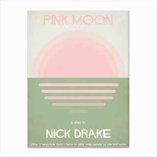 Pink Moon, Nick Drake Canvas Print