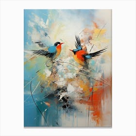 Bird Abstract Expression 1 Canvas Print