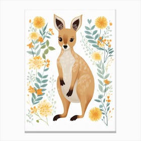Baby Animal Illustration  Kangaroo 2 Canvas Print