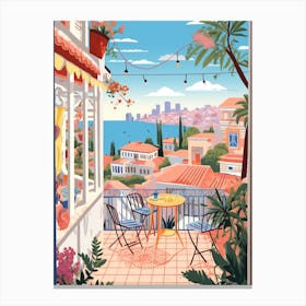 Izmir Turkey 4 Illustration Canvas Print