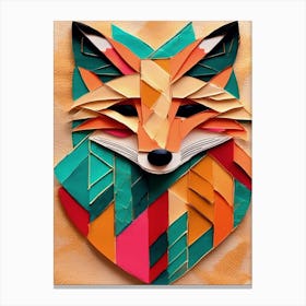 Paper Fox  Canvas Print