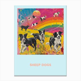 Sheep Dogs Poster Canvas Print