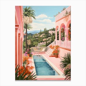 Pink Pool 1 Canvas Print