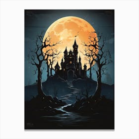 Halloween Castle 2 Canvas Print