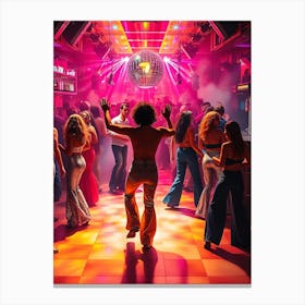 80´s Disco Dancers Canvas Print