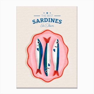Sardines Canvas Print