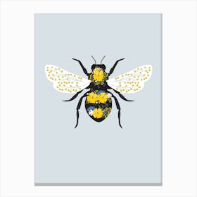 Floral Bee 2 Canvas Print