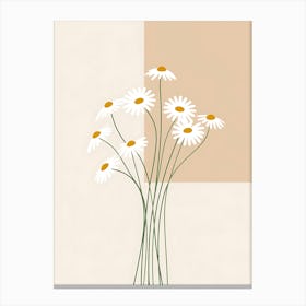 Daisies In A Vase 1 Canvas Print