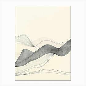 Abstract Waves Canvas Print