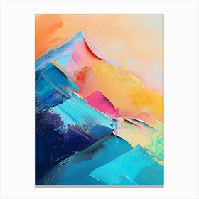 Abstract Mountain Painting Canvas Print