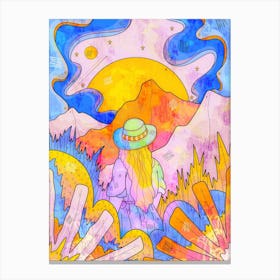 The Vibrant Planet Wanderer Canvas Print