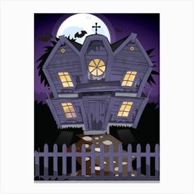 Haunted House 1 Canvas Print