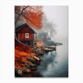 Autumn On The Lake Canvas Print