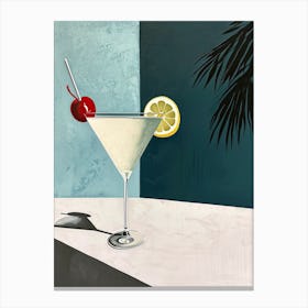 Cocktail Kaleidoscope: Mid-Century Palette Canvas Print