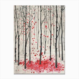 Heart In The Woods Canvas Print