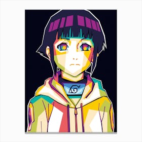 Hinata Anime Wpap Canvas Print