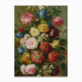 Statice Painting 3 Flower Canvas Print