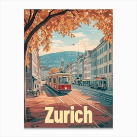 Aihrgdesign A Classic 1960s Travel Poster For Zurich Showcasi 83a18329 C649 4961 975d 80b14bcf05dc 0 Canvas Print