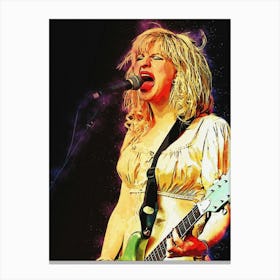 Spirit Of Courtney Love Live Canvas Print