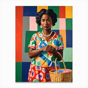 African American Woman Canvas Print