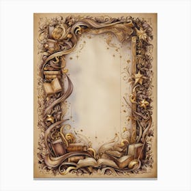 Frame Of Books Canvas Print