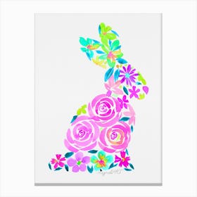 Easter Bunny Watercolor Artwork 1 Canvas Print