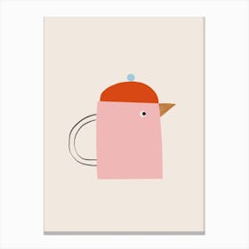 Bird Teapot Canvas Print